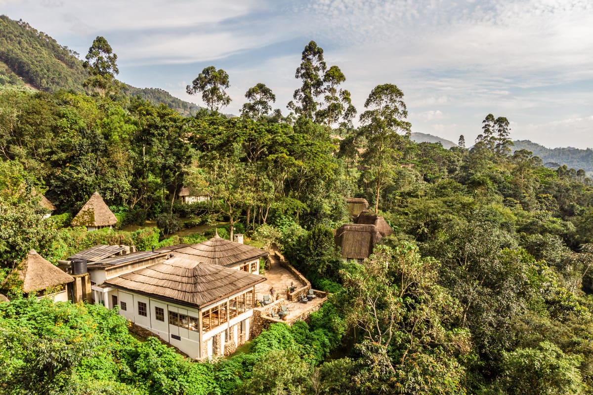 1 Bwindi Lodge Aerial view Sinamatella Uganda Bwindi 20180911 533